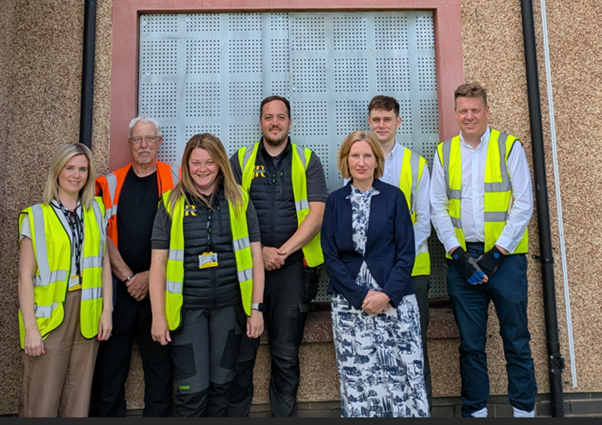 Old Course Gate Team most in High Vis Vests